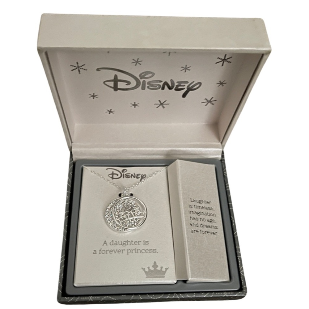 Silver Disney Princess Daughter Necklace